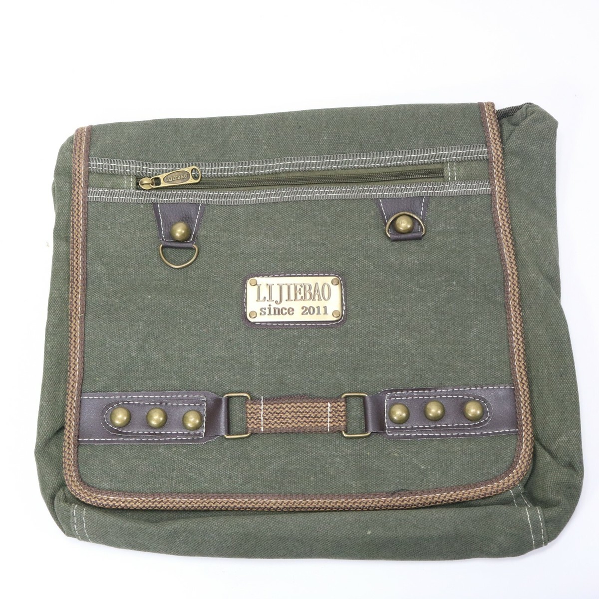 LijieBao Olive Drab Original Classic Military Messenger Bag
