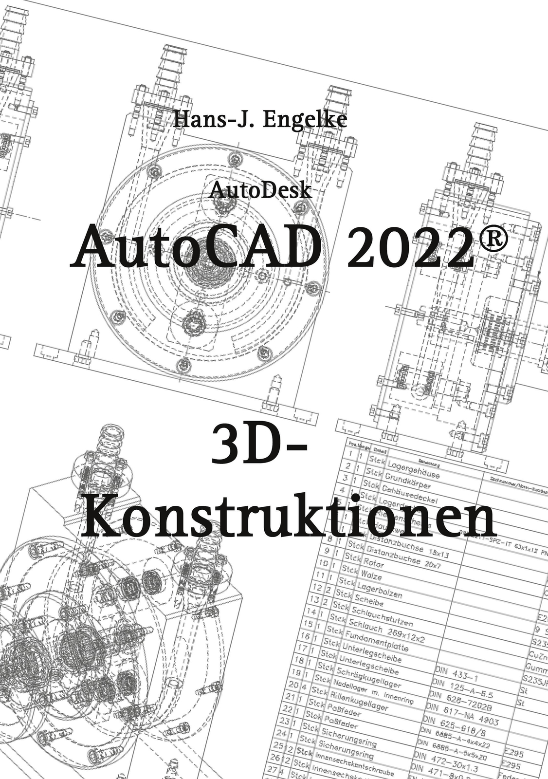 Thumbnail - Autocad 2022 3d-konstruktionen Hans-j. Engelke Taschenbuch Paperback