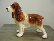 Vintage Coopercraft Liver & White Springer Spaniel 19 x 27.5cm Figurine Ornament