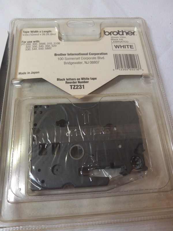 Brother TZ 1/2" Label-Making Tape New in package