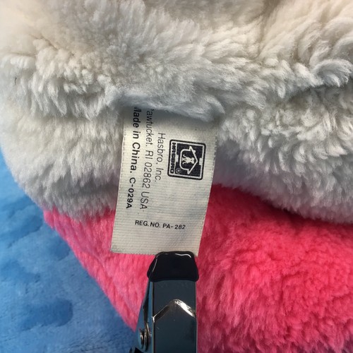 Vintage KITTY SURPRISE 1992 Hot Pink Stuffed Cat Plush by Hasbro Mom& One Kitten - Picture 12 of 13