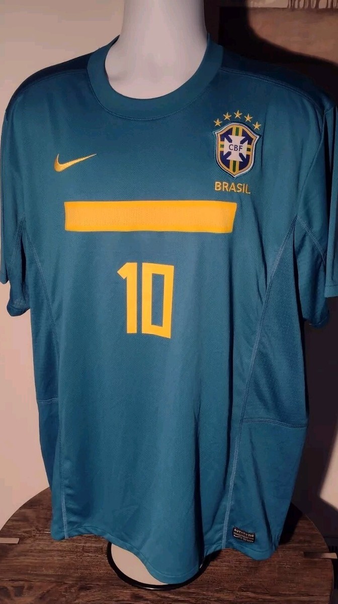 2011 Nike CBF Brazil Official Jersey Kaka Turquoise Edition Size