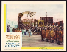 CAESAR & CLEOPATRA Movie Lobby Card Poster 1946 Historical Epic Roman Ship
