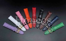 12 - 22 MM Watch Alligator Leather Strap Band Replacement Fits For Timex Watch
