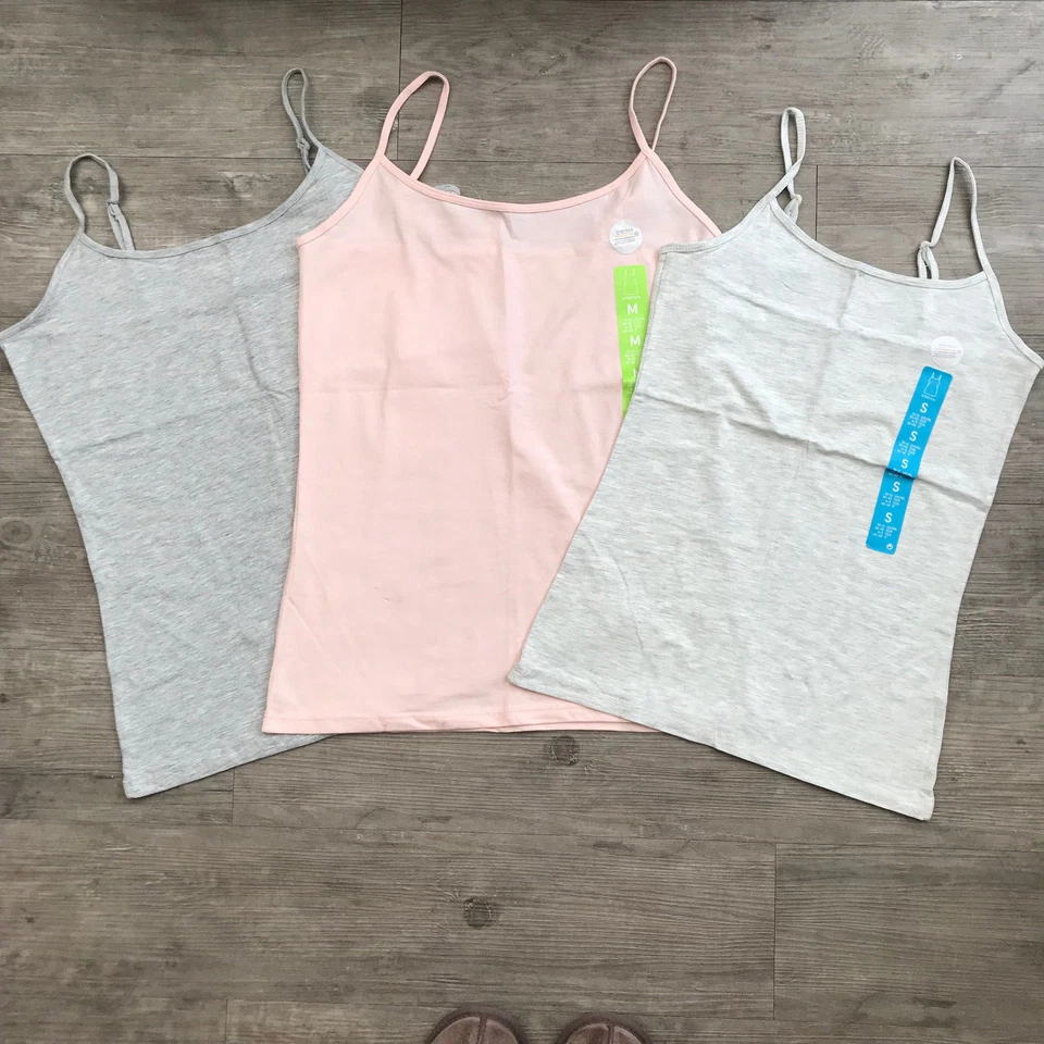 Primark Ladies Stretch Plain Cami Vest Strap Strappy Top Womens Girls - Image 3 of 3
