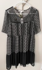 BCBGeneration Women’s Dress with Lace Neckline (Small)