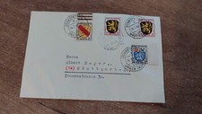 FRANZ ZONE - Donnstetten nach Stuttgart 1946, Zwischenstegpaar