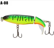 US 1X Whopper Plopper Topwater Floating Fishing Lures Rotating Tail For-Bass