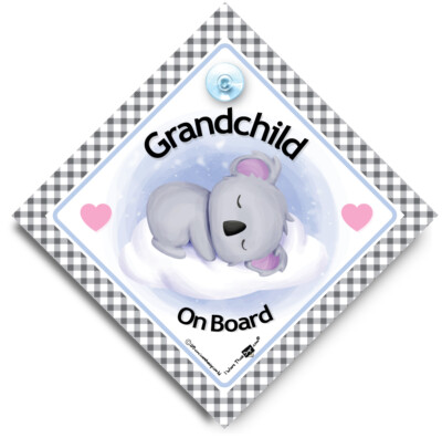 Enkelkind an Bord Autoschild ''WÄHLEN SIE EIN DESIGN'' Saugnapf Baby an Bord Schilder