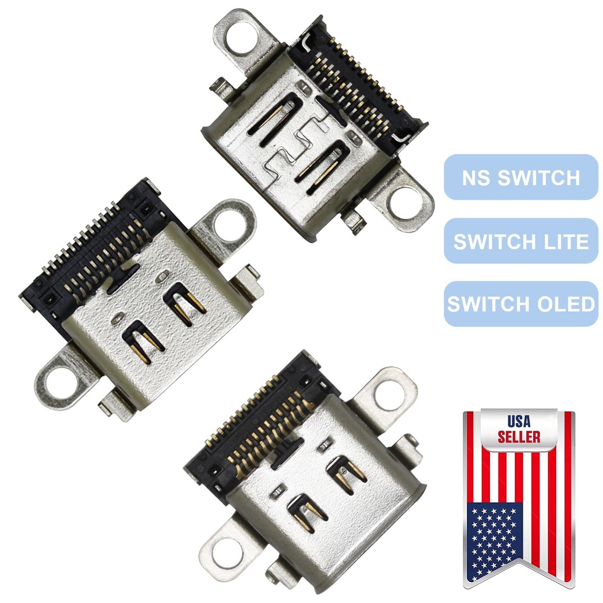 2-10X USB Charger Charging Port Dock Connector For Nintendo Switch NS LITE  OLED