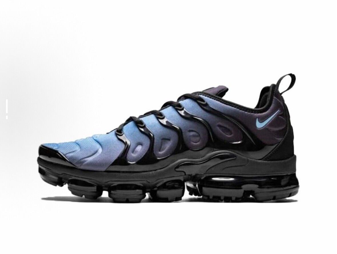 Nike Air Vapormax TN Plus Black Aluminum Blue Grey 924453