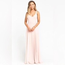 Show Me Your Mumu Women's Sz. XS Jenn Maxi Dress In Dusty Blush Crisp