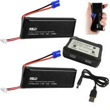 2700mAh 7.4V Universal Li-po Battery Charger for Hubsan H501S X4 H501C RC Drone