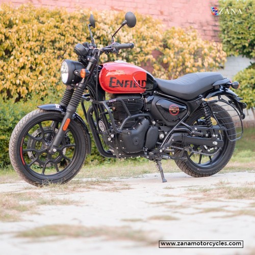 CRASH GUARD WITH SLIDER BLACK FOR ROYAL ENFIELD HUNTER 350 - Picture 3 of 6