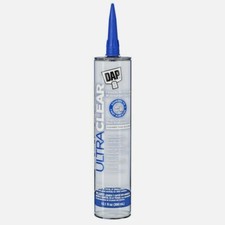 DAP Ultra Clear Clear Synthetic Rubber All Purpose Waterproof Sealant 10.1 oz