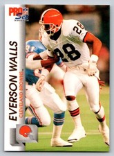 1992 Pro Set Football Everson Walls #472