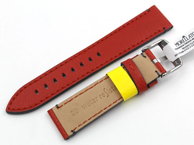 Nuevo Cuero Genuino Rojo Unisex Deportes Impermeable Hecho en Italia Foto 2 de 4