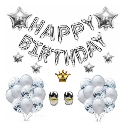 Happy Birthday Luftballonset Geburstag deko Partyset Hochzeit Jubiläum Vivi Idee - Bild 12 von 14