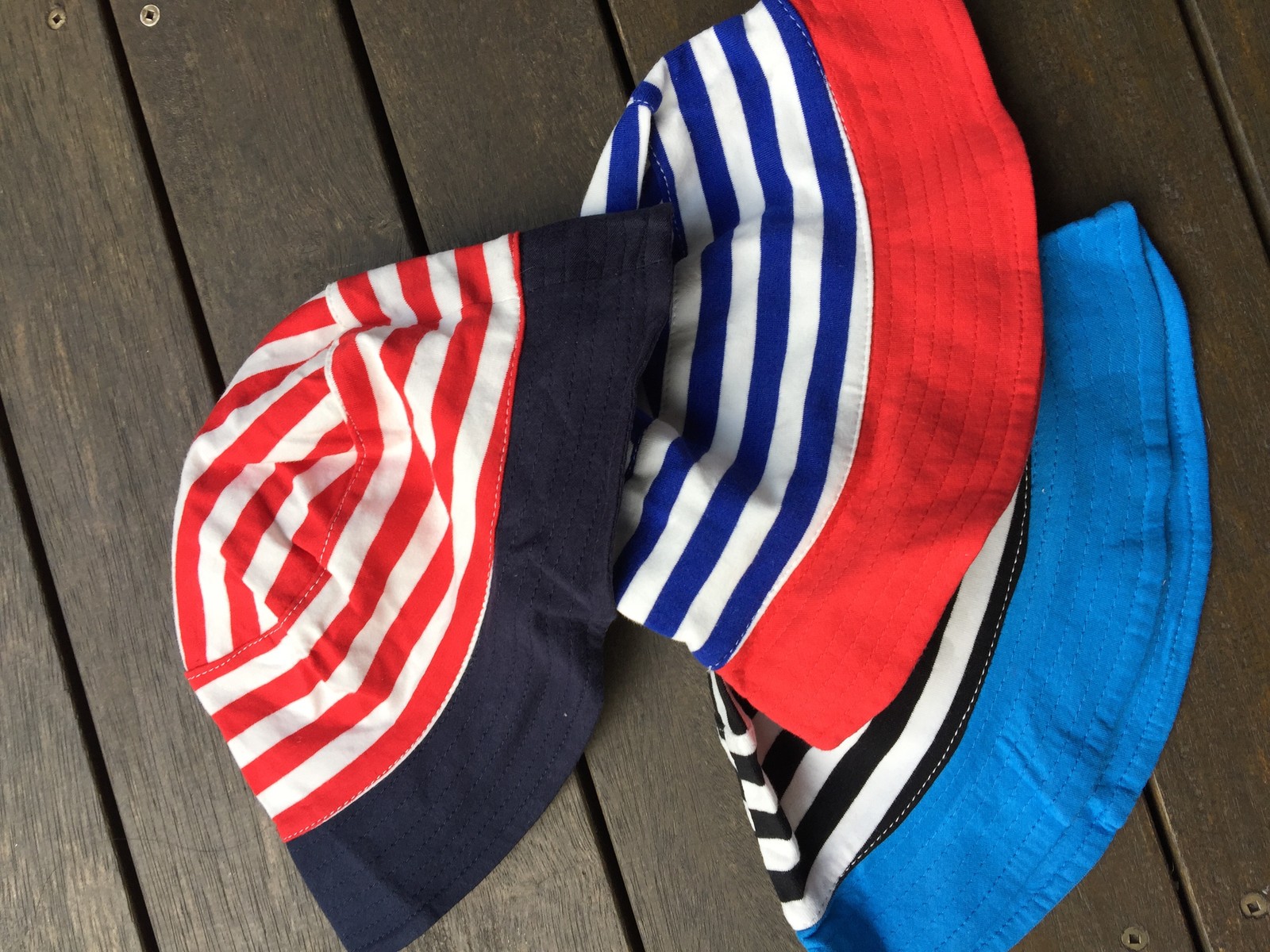 1 Girls Boys Kids children Cotton Stripe Bunny Bucket Sun Hat beach outdoor Cap image 4