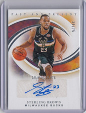2019-20 Immaculate Collection Past and Present Signatures #59 Sterling Brown /75