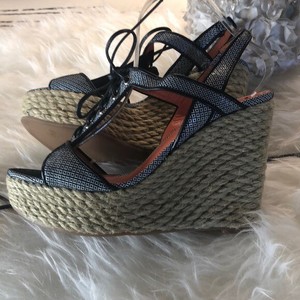 white lace up espadrille sandals