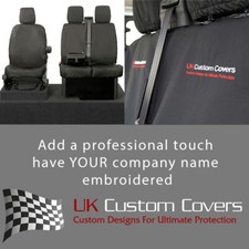 Ford Transit Van Mk9 (2025 On) Inc Tipper Front Seat Covers Inc Emb 120 Bem