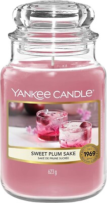 35,02 /kg- 6x Yankee Candle Große Duftkerze-Sweet Plum Sake  623g/ bis zu 150Std