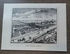 Stampa di Omate in bianco e nero, "Villa Trivulzio", 1743