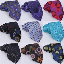 Hot Sale New Classic Paisley Floral JACQUARD WOVEN 100 Silk Men's Tie Necktie