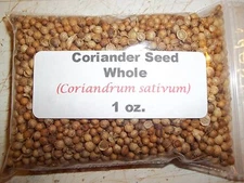 1 oz. Coriander Seed Whole (Coriandrum sativum)