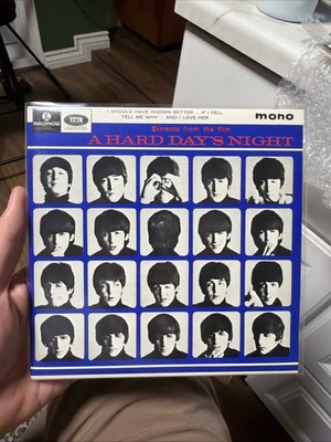 THE BEATLES A HARD DAY'S NIGHT EP 7'' VINTAGE VINYL 45 PARLOPHONE UK MONO EX+