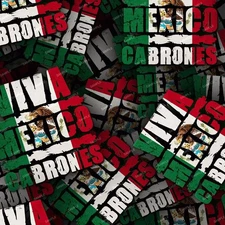 Viva Mexico Cabrones - 18"x46" Hydrographic Film Hydro Dipping