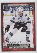 2015-16 Upper Deck Portfolio Rookie Color Photos Nikolay Goldobin #219 0a7