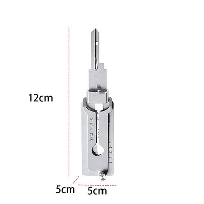 2-in-1 Stainless Steel Key Decoder Precision Hook & Pickup Tool