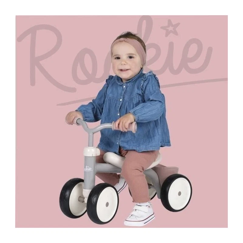 Porteur Rookie Rose en métal pour enfant des 12 mois - Smoby - Photo 4/4