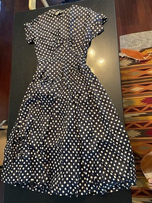 blue indo western dress for women de Castro Polka Dot Dress Polka Dot / S