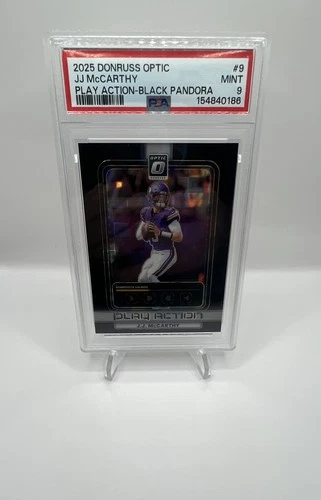 2025 Donruss Optic J.J. McCarthy Black Pandora (RAW)
