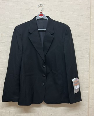 Mädchen Schwarz Blazer 42'' Brust Smart Uniform Jacke Formell Klassische Passform Mantel