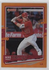2020 Panini Donruss Holo Orange Mike Trout (Base) #129 0qu7