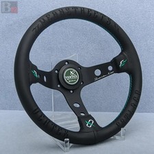 Vertex X Fatlace Collab 330mm 13in Leather Deep Dish Steering Wheel