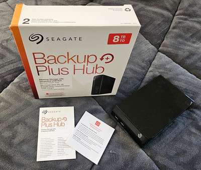 Seagate Backup Plus Hub 8 TB External Hard Drive - Black