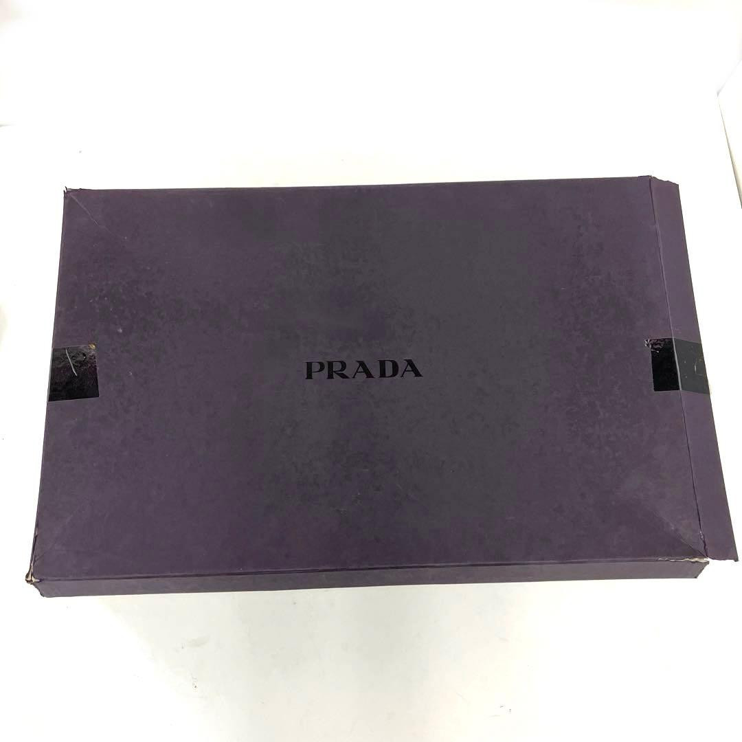 PRADA Long Boots Shoes EU 37.5 US 7.5 Leather Black Used Item Good From Japan thumbnail 18