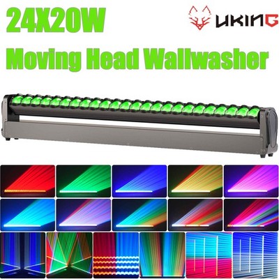24x20W LED Moving Head Wallwasher RGBW DMX Bühnenlicht Lichtleiste DJ Hochzeiten