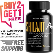 Himalayan Shilajit Caps   150 Count   Herbal Support   Energy  Wellness