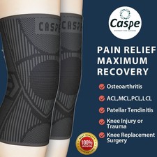 2 Pack Knee Sleeve Compression Brace Support Sport Joint Pain Arthritis Relief