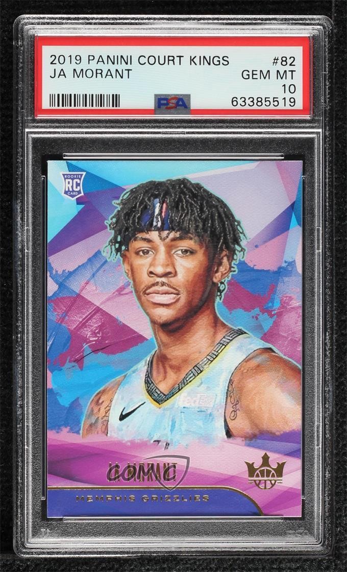 2019-20 Panini Court Kings Rookies I Ja Morant #82 PSA 10 GEM MT Rookie RC 2w6