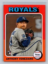 2024 Topps Heritage #602 Anthony Veneziano RC MLB Kansas City Royals