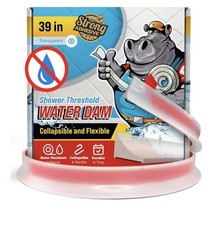 Shower Threshold Water Dam Barrier 39" Shower Water Blocker Water Guard
