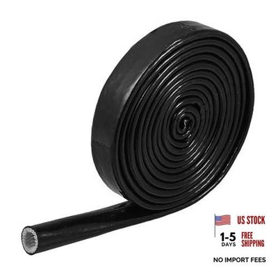 5/8'' ID x Heat Shielded Fire Sleeve Silicone Coated Fiberglass Tape for 10FT