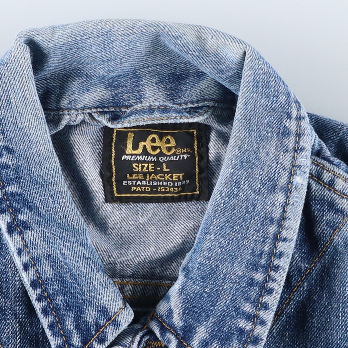 Used Lee BASIC JACKET denim jacket size L men's - image 4